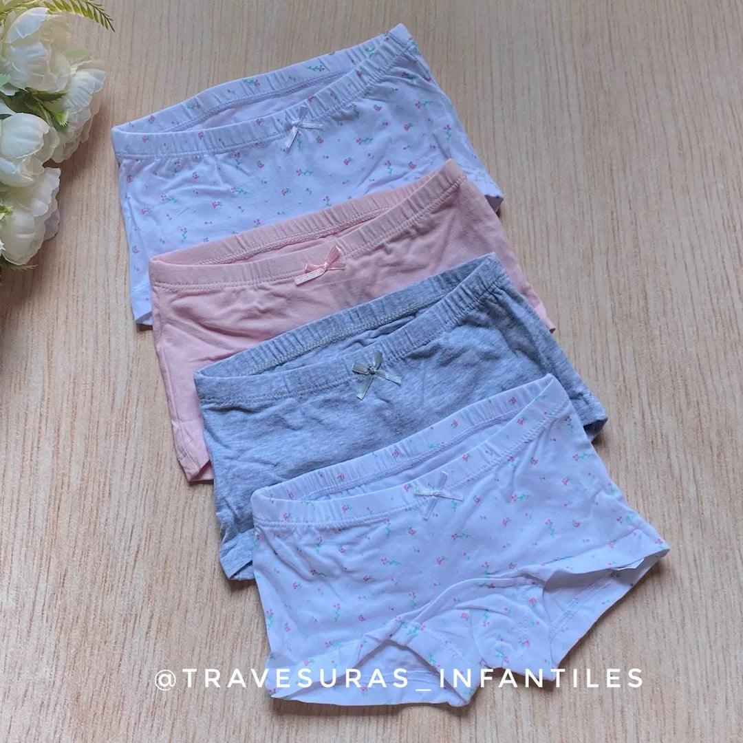 Set x4 Interiores Estampado Flor