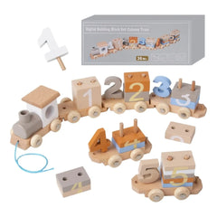 Tren Didáctico De Madera Montessori Con Números