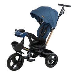 Triciclo Paseador Giratorio Azul Ebaby
