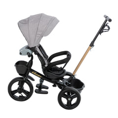Triciclo Paseador Giratorio Gris Ebaby