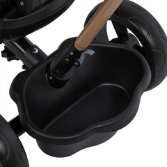 Triciclo Paseador Giratorio Negro Ebaby