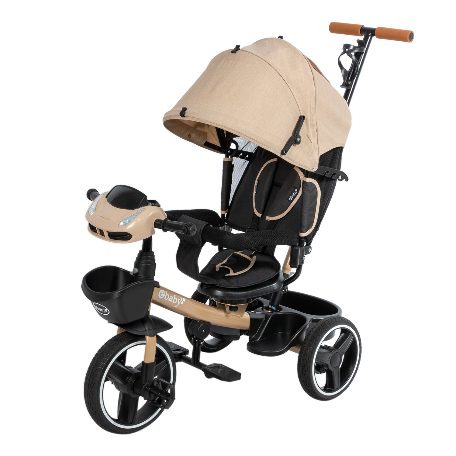 Triciclo Paseador Para Bebes Beige Ebaby