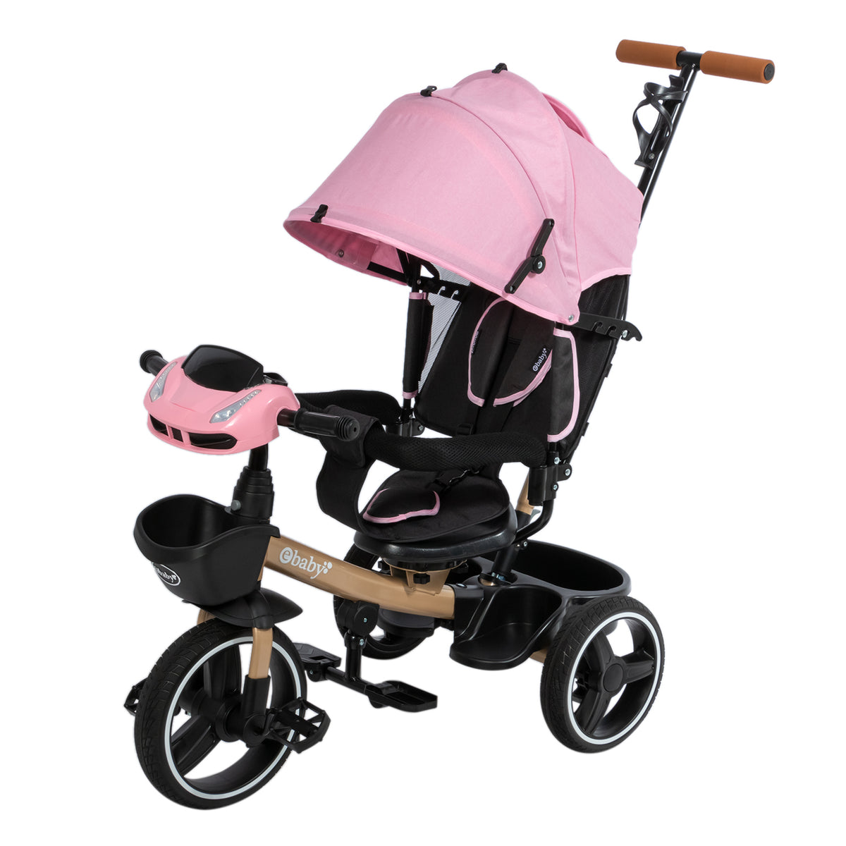 Triciclo Paseador Para Bebes Rosa Ebaby