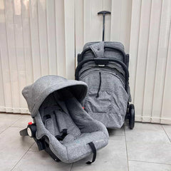 Coche Maleta Con Porta Bebé Boston Gris Maxibaby Estilo