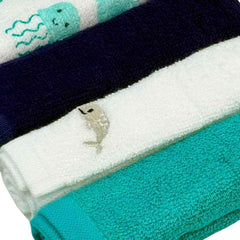 Set 4 Babitas Detalle Bordado Delfin