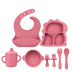 Set de Vajilla En Silicona Diseño Dinosaurio estilo