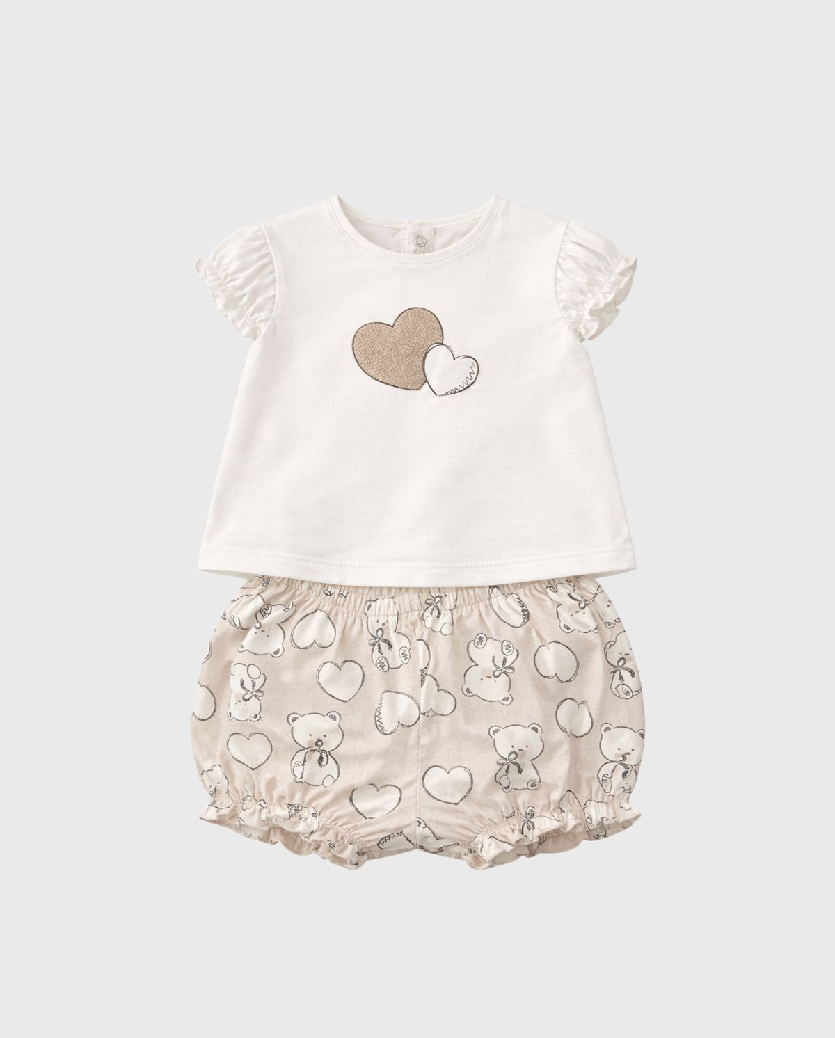 Conjunto Overol Estampado Osos Café Mayoral