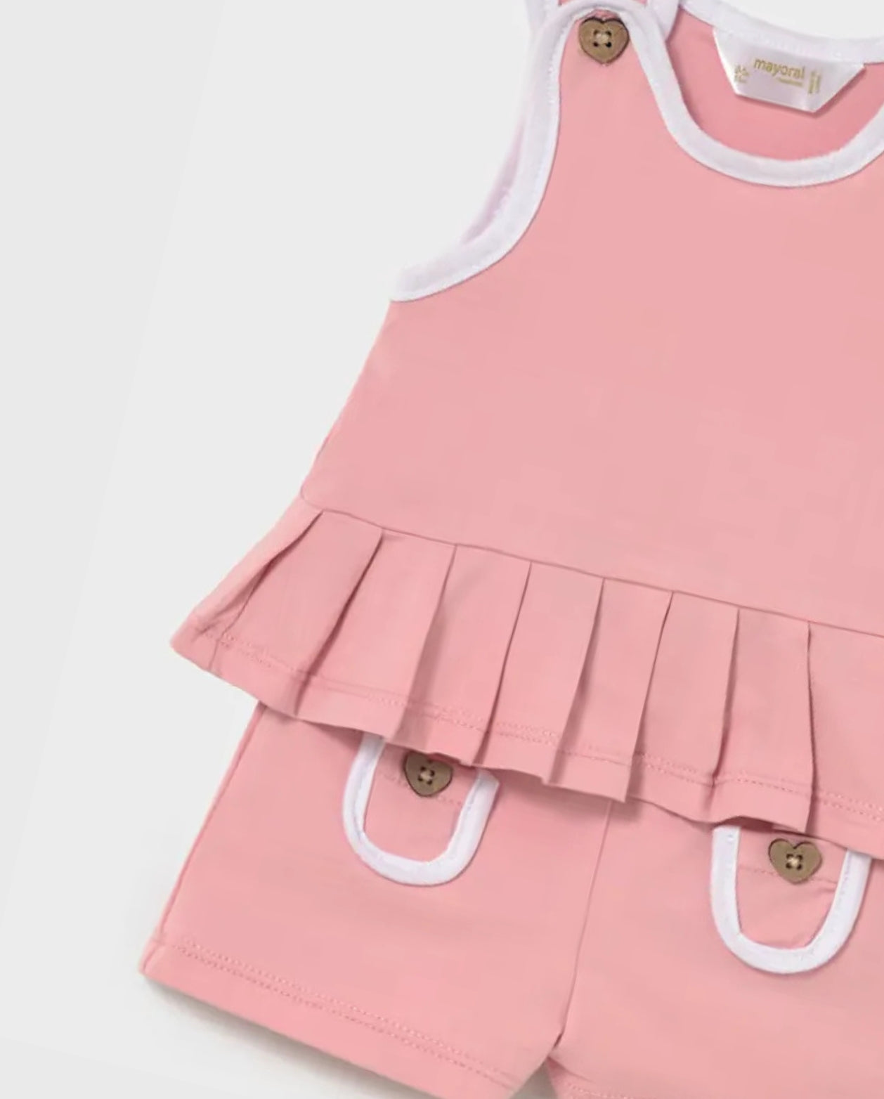 Conjunto Short Rosa Mayoral detalle