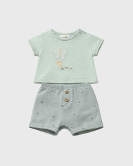Conjunto Bermuda Estrellas Verde Mayoral