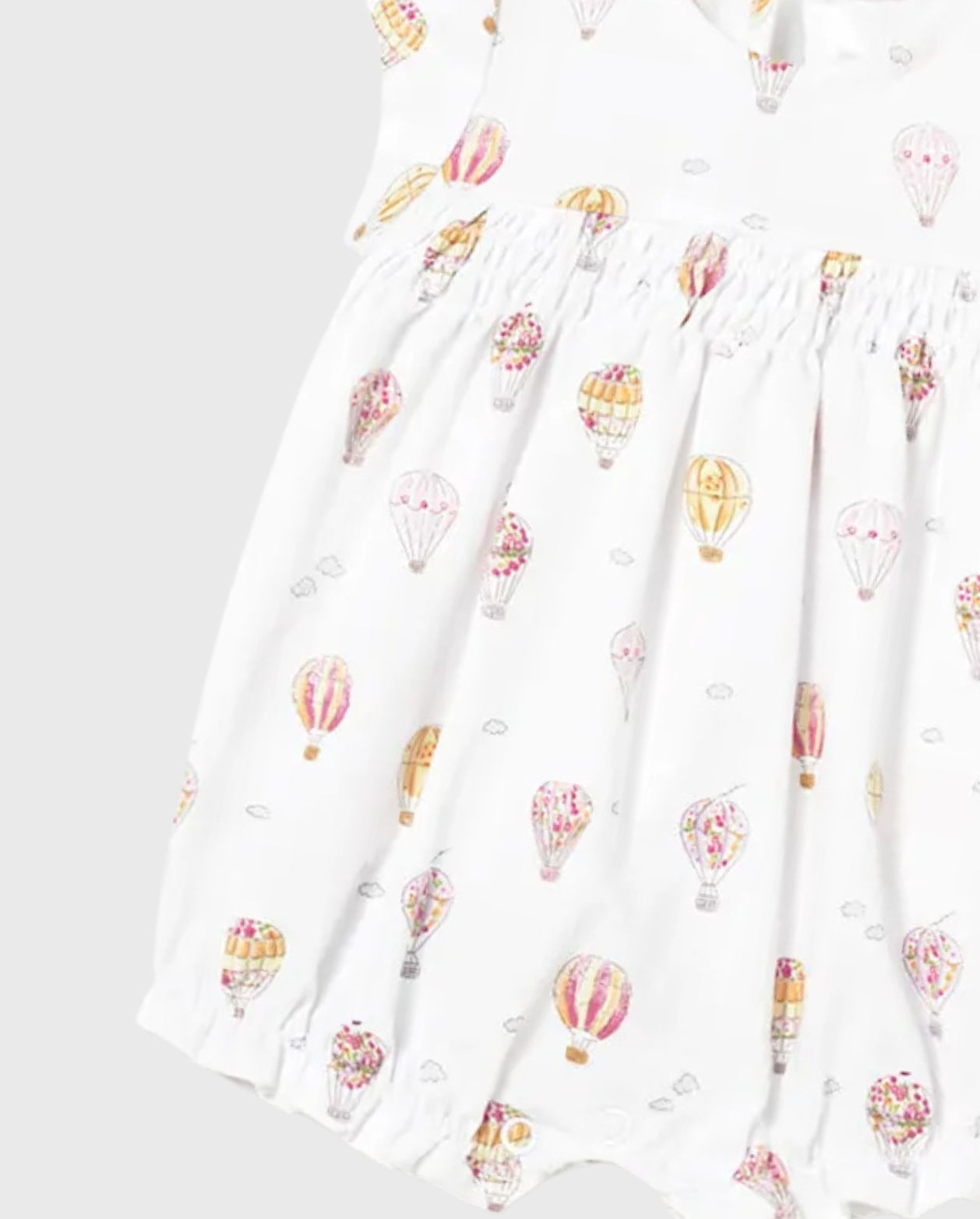 Pelele Estampado Globlos Blanco Mayoral detalle