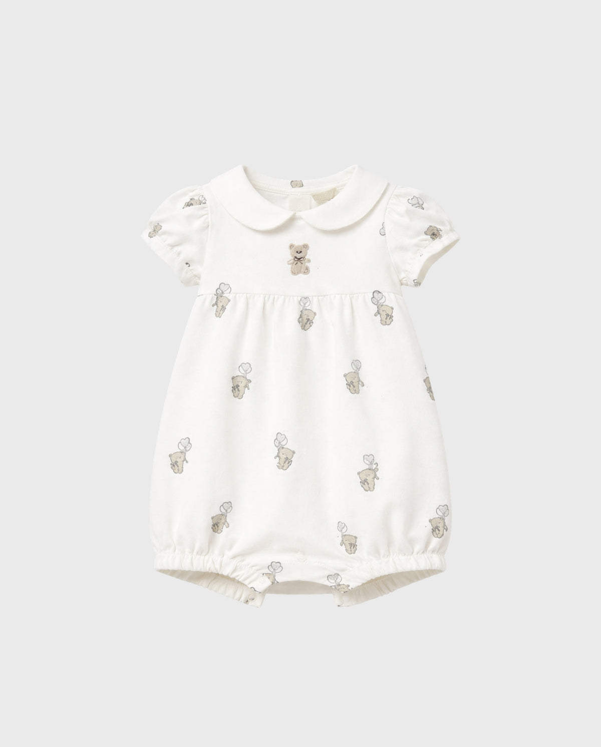 Pelele Cuello Estampado Osos Blanco Mayoral