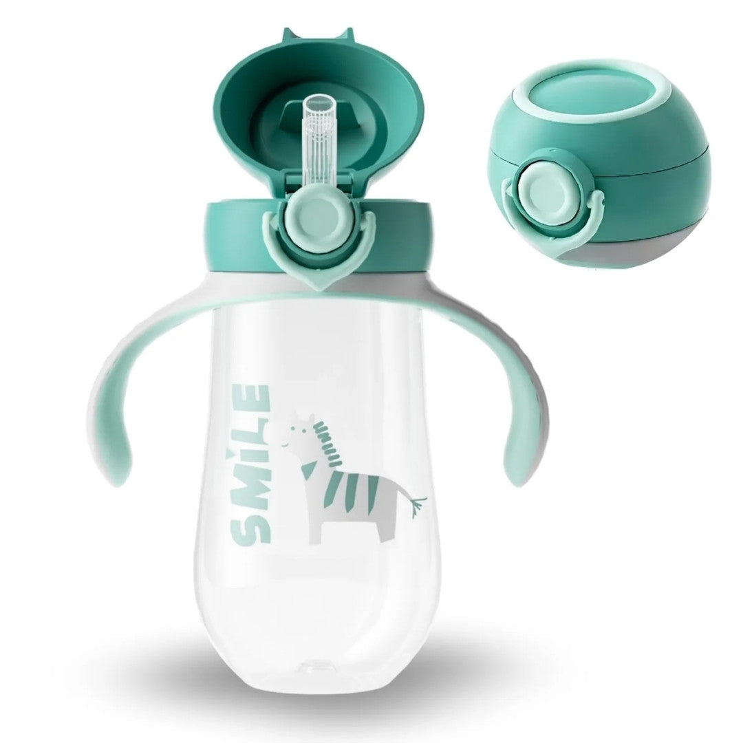 Vaso Pitillo Con Asas 12onz Verde