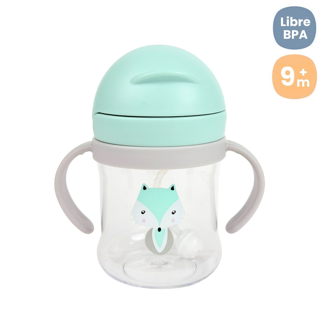 Vaso Pitillo Con Valvula Animales Zorro