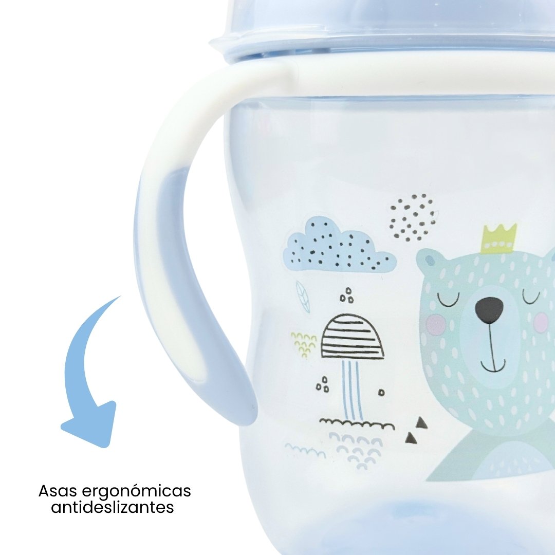 Vasos Boquilla En Silicona Animales Antideslizante 