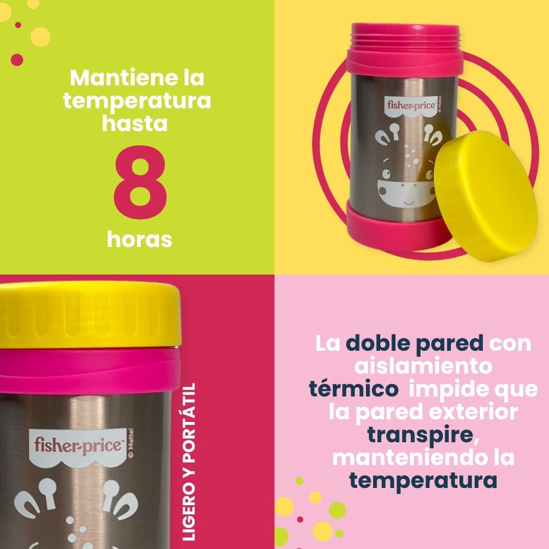 Vaso Térmico Acero Inoxidable 450ml Niña Niña