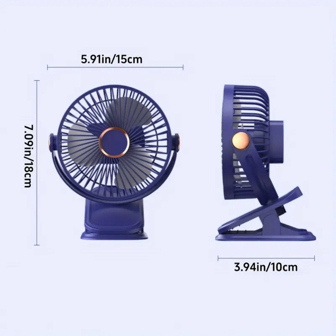 Ventilador Portátil Sencillo Con Clip Medidas