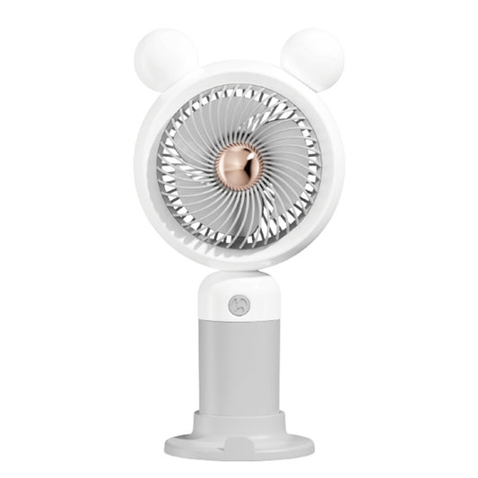 Ventilador Recargable Con Orejas De Oso
