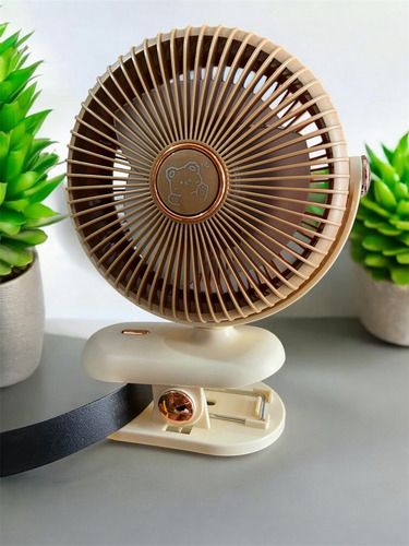 Ventilador Mini Portaril 360° cafe