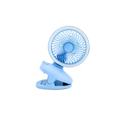 Ventilador Portátil Sencillo Con Clip azul