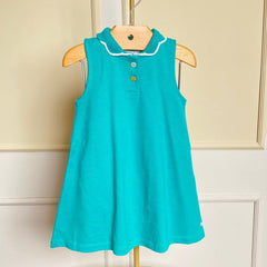 Vestido Detalle Cuello Verde Zippy