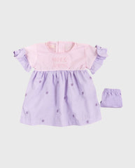 Vestido Bebé Bordado Con Balaca