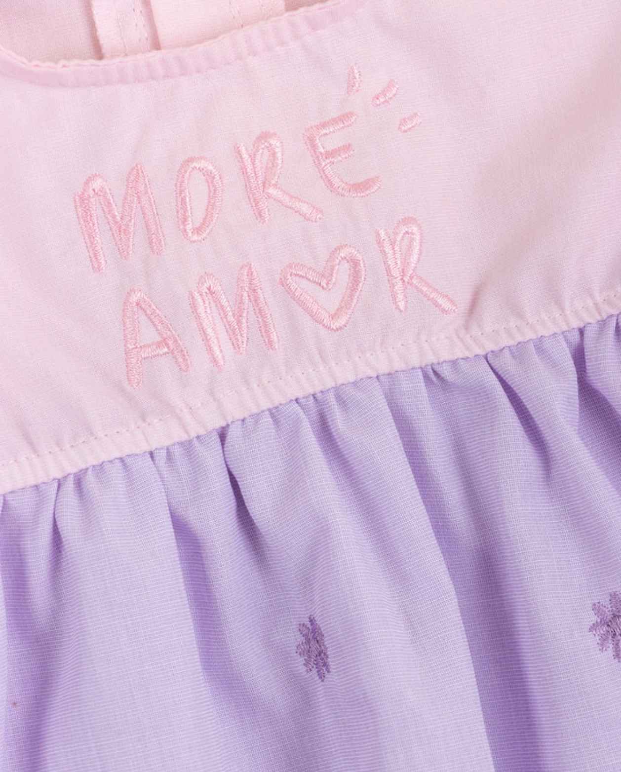 Vestido Bebé Bordado Con Balaca Detalles