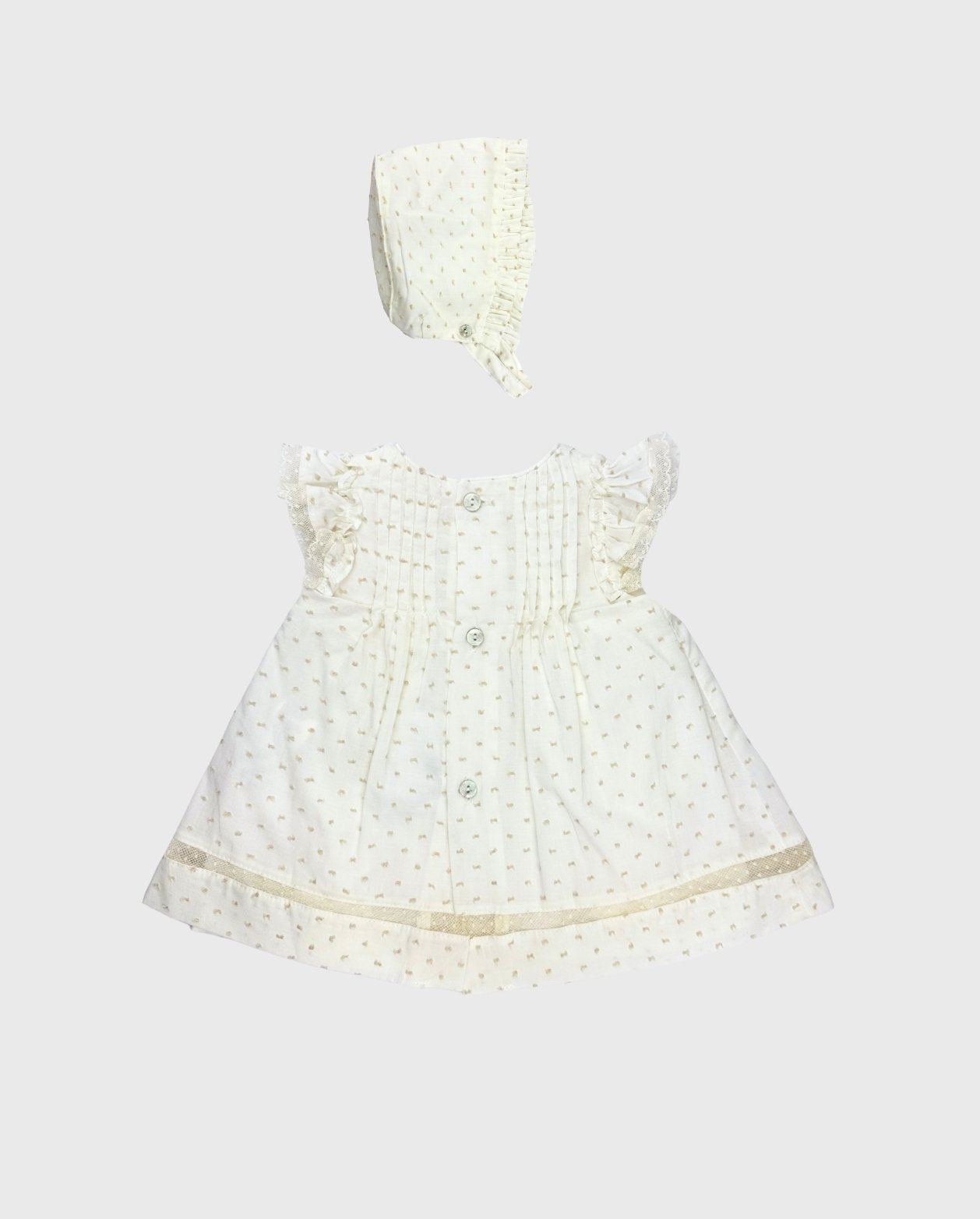 Vestido Con Gorro Blanco Martín Aranda Ceremonia