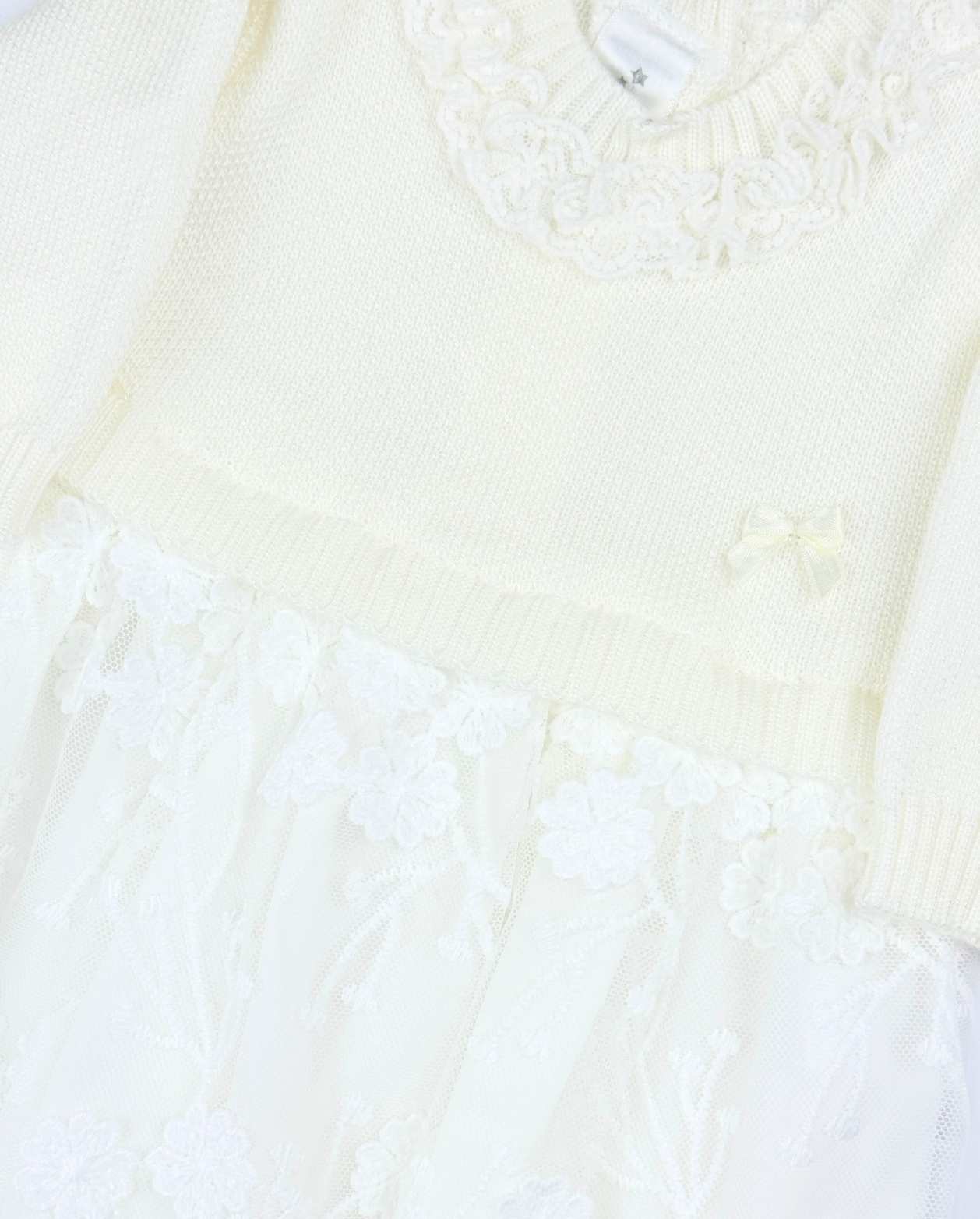 Vestido Con Medias Combinado Tul Detalles