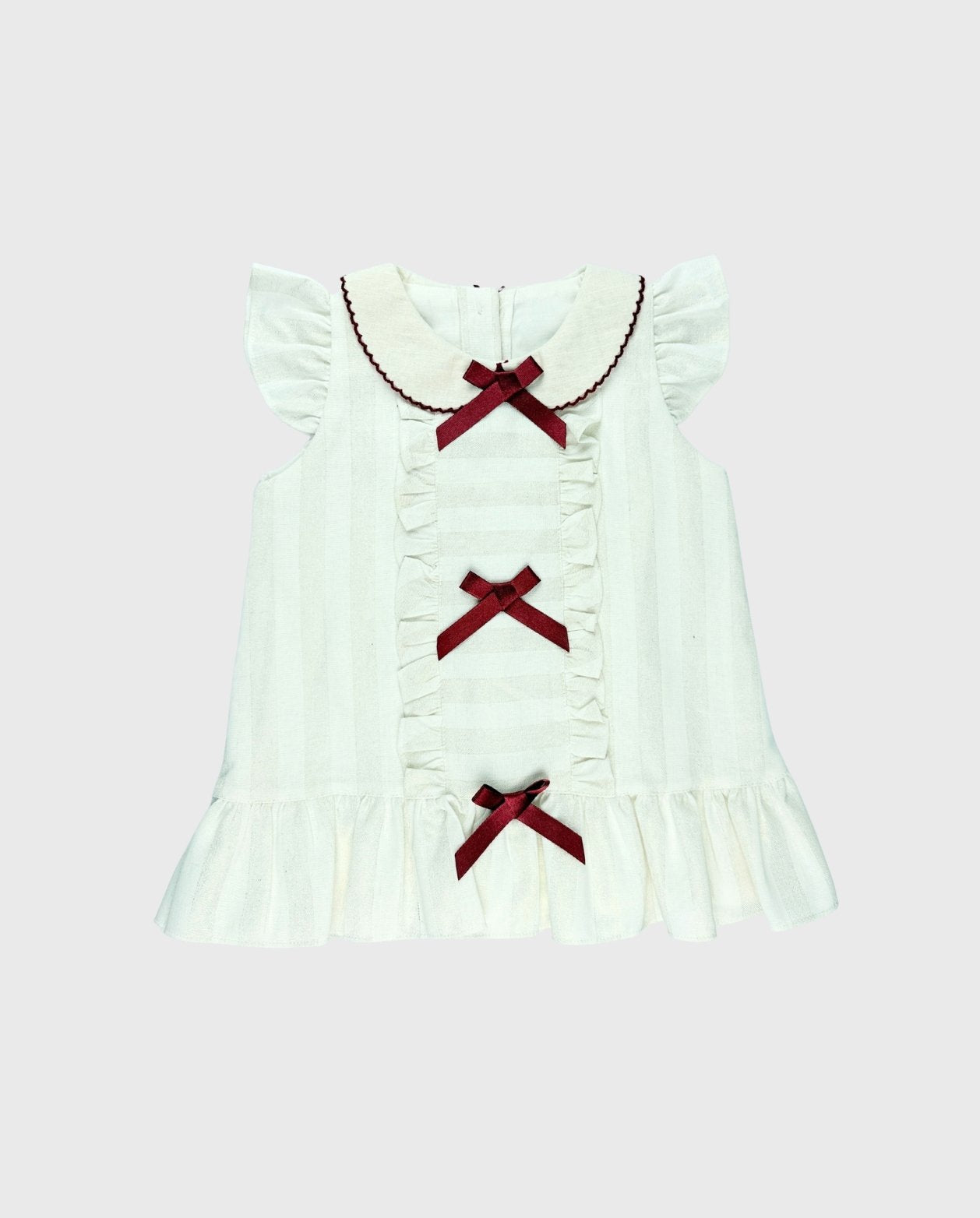 Vestido Cuello Detalle Moños