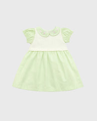 Vestido Combinado Verde Menta