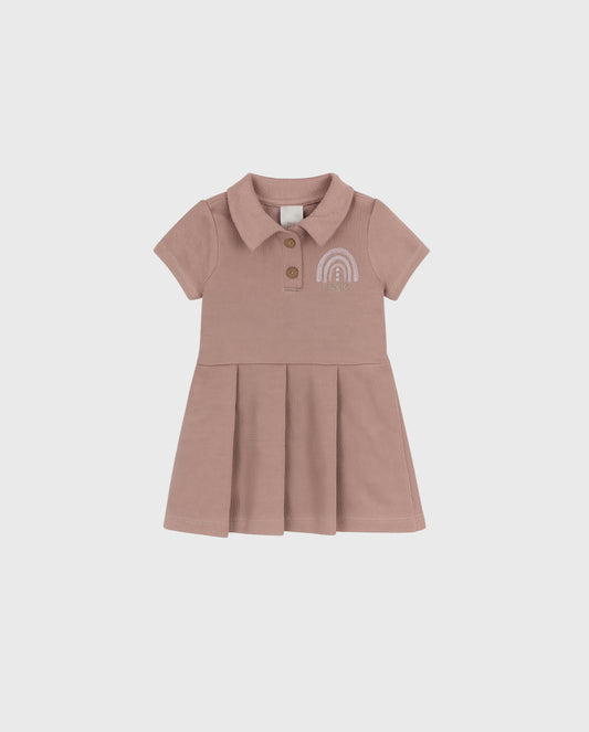 Vestido Cuello Prenses Arcoiris rosa