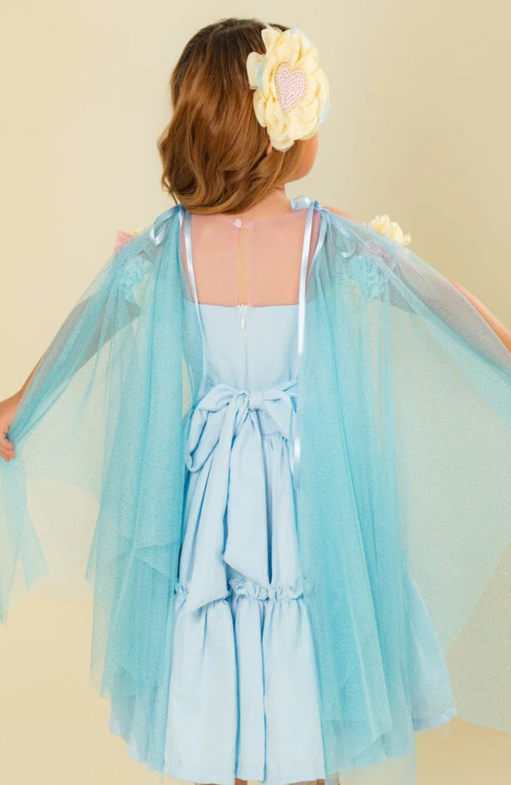 Vestido Fragmento Azul tul 
