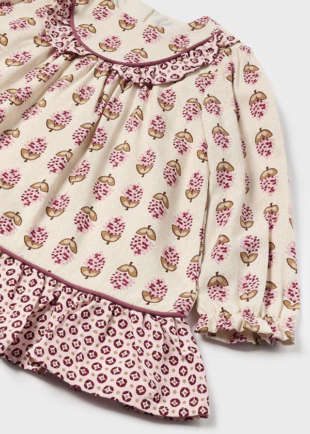 Vestido Manga Larga Estampado Flores Mayoral detalle