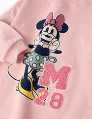 Vestido Manga Larga Minnie Rosa Zippy detalle