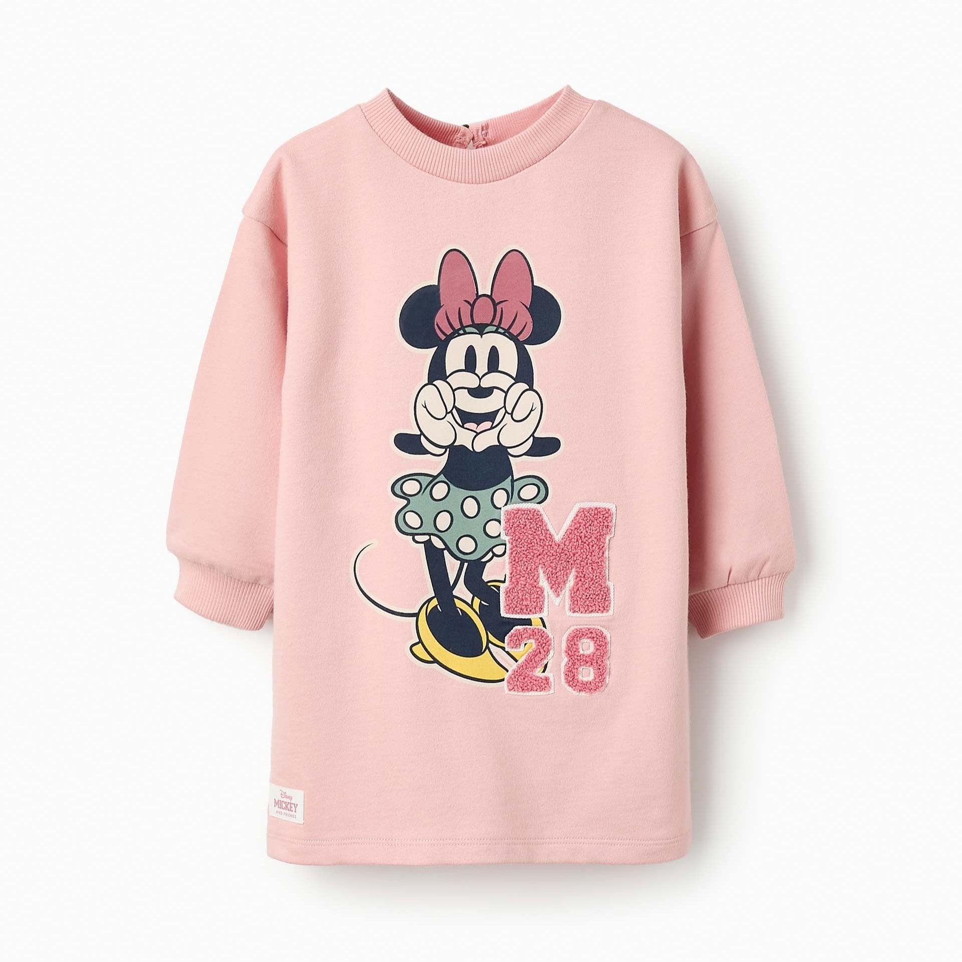 Vestido Manga Larga Minnie Rosa Zippy diseño