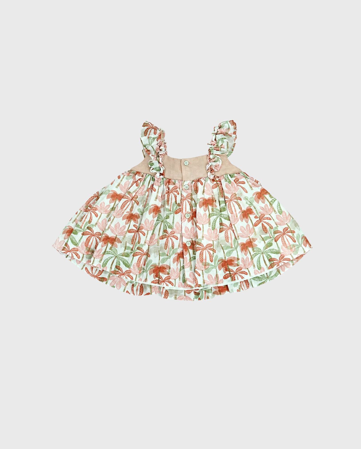 Vestido Palmeras Rosa Martín Aranda diseño
