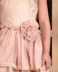 Vestido Sendero Bordado Palo Rosa detalle