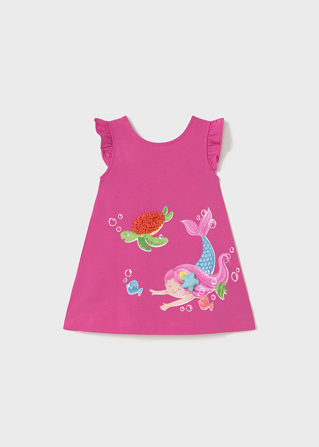 Vestido Sirena Fucsia Mayoral