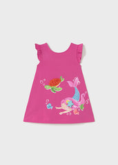Vestido Sirena Fucsia Mayoral
