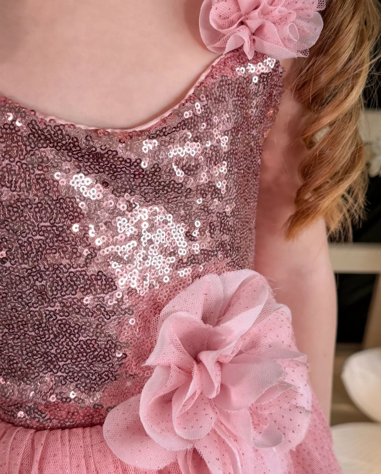 Vestido Valiente Lentejuelas Rosa