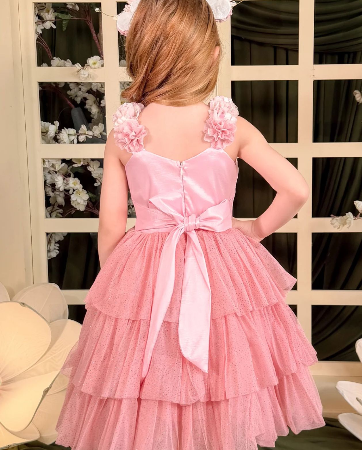 Vestido Valiente Lentejuelas Rosa