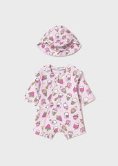 Vestido de Baño Enterizo Rosa Mayoral