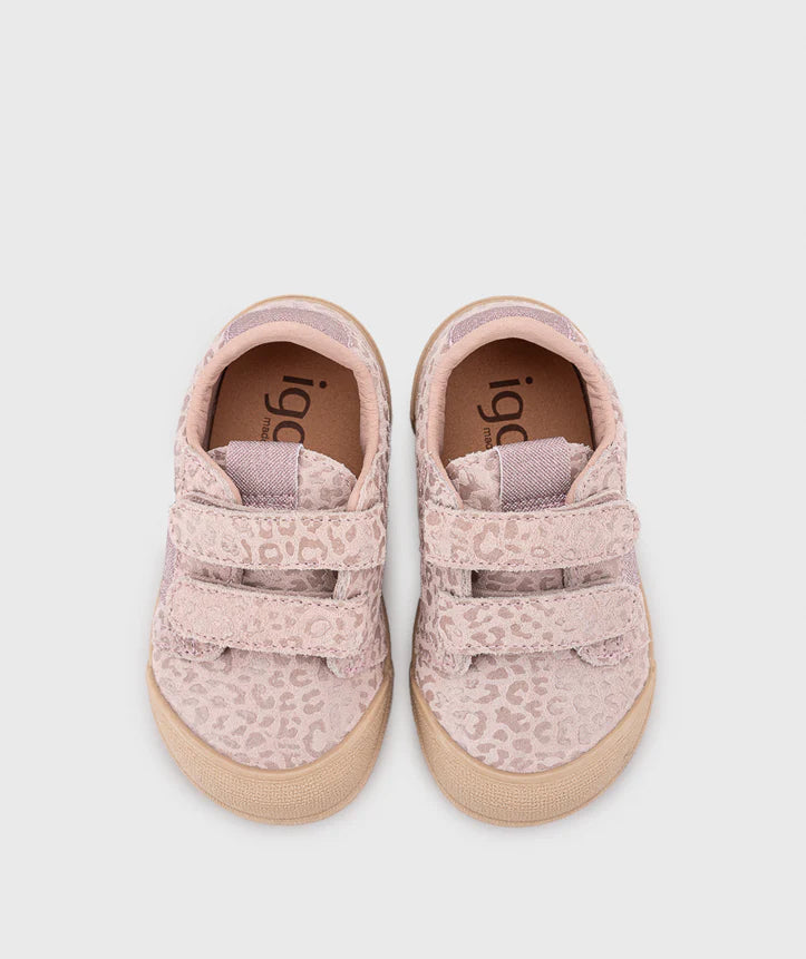 Tenis Velcro Leo Rosa Igor estilo