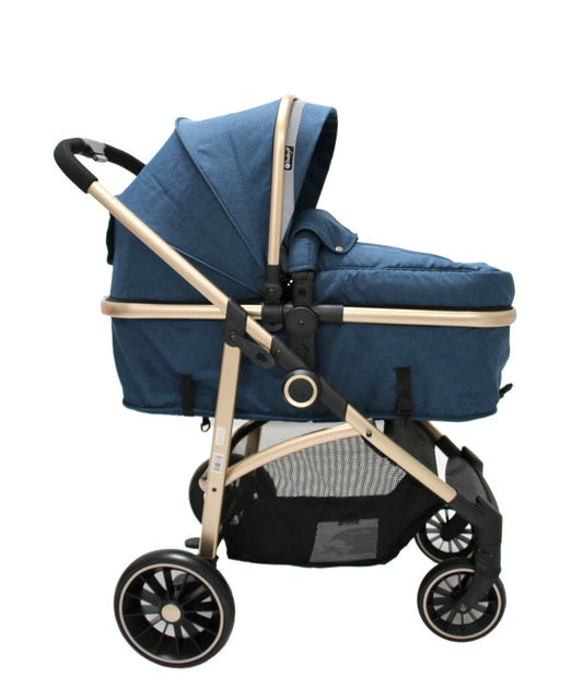 Coche Moisés Carri Deluxe Azul Ebaby®