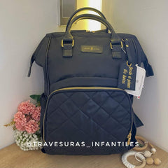 Pañalera Morral Midnight Negro Baby Luna