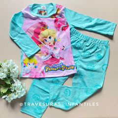 Pijama Pantalon Princesa Peach Colores Surtidos