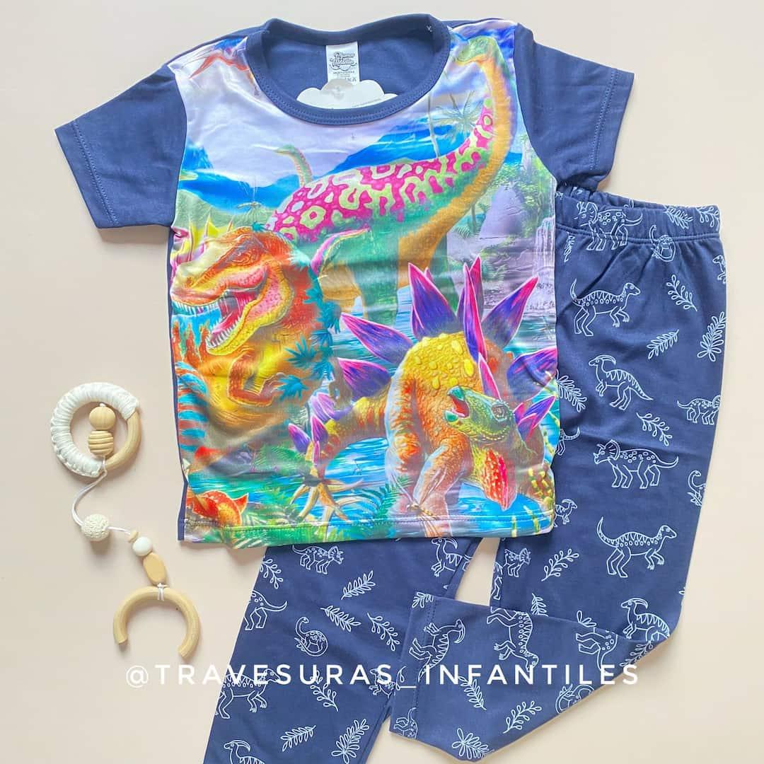 Pijama Pantalón Dinos Colores Surtidos