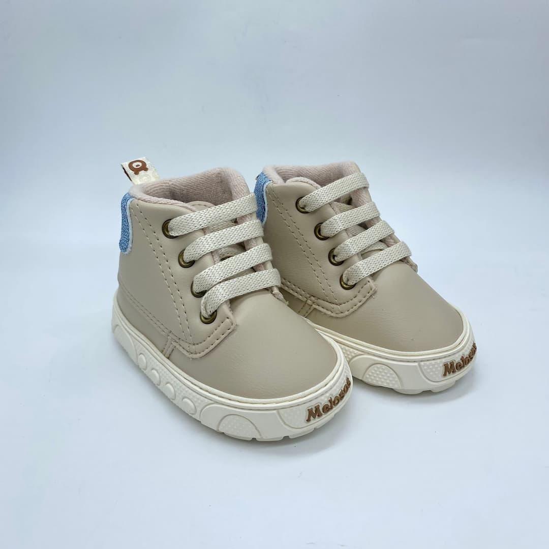 Tenis Bota Niño Beige Melosos