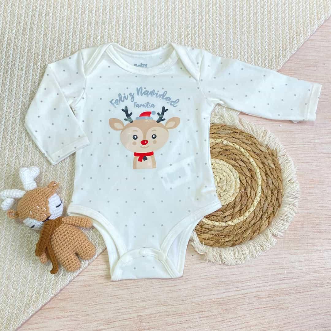 Body Manga Larga Navidad Puntos