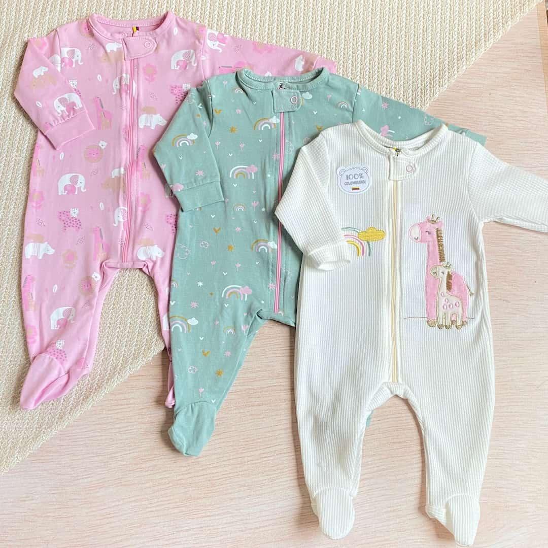 Set 3 Pijamas Familia Jirafa